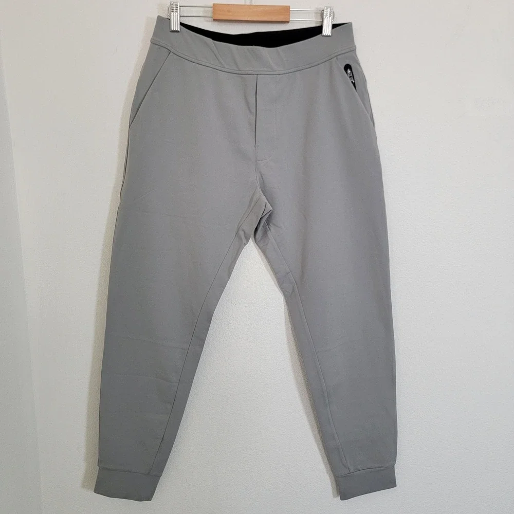 Public Rec Men Grey Athletic Performance Jogger Pant Slim Fit Pockets 30x30 EUC
